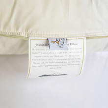 Load image into Gallery viewer, Natural Nights Classic Down Feather Pillow Standard Size - Firm (27oz)
