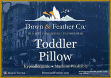 Load image into Gallery viewer, My First Feather Pillow - Toddler (13&quot; x 18&quot;)

